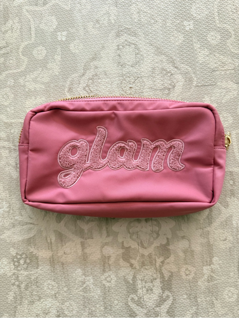 Stoney Clover Lane Pink Nylon Pouch “Glam” Patch VGUC